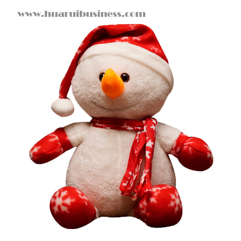 Wapit de Noël, bonnet de neige, poupée de Noël décorative